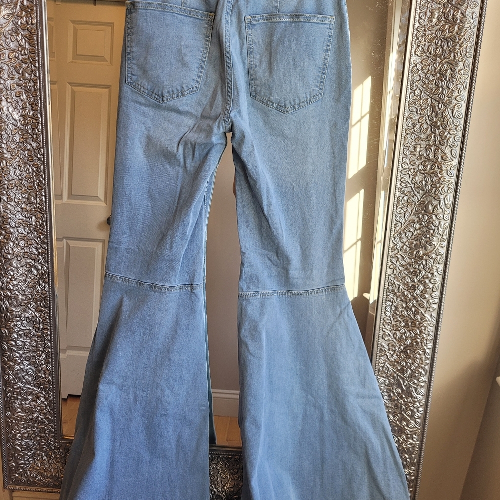 Free People Light Blue Flare Jeans - Picture 5 of 5